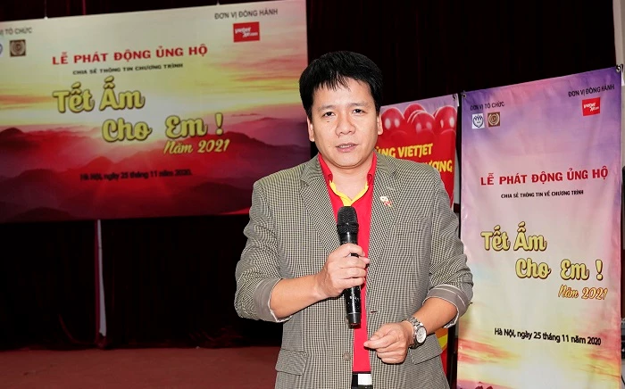 Ông Dương Hoài Nam, giám đốc Văn phòng miền Bắc, phát biểu tại lễ phát động (ảnh: Hữu Tài).