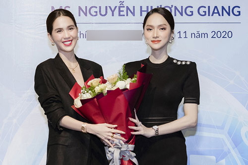 Ngọc Trinh mừng Hương Giang lên chức Phó tổng giám đốc