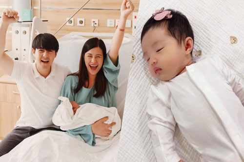 Đông Nhi lần đầu khoe rõ mặt con gái