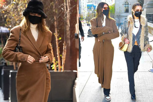 Bạn thân siêu mẫu gặp nhau: Kendall Jenner mặc kín mít vẫn 'chặt đẹp' Bella Hadid