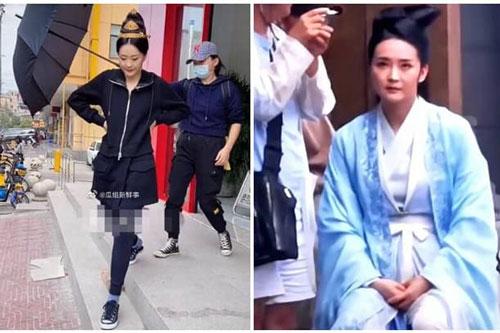 Ngạc nhiên trước nhan sắc của 'Tình Nhi cách cách' Vương Diễm tuổi 46, trông như a hoàn trên phim trường