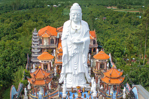 Chùa ở An Giang có tượng Phật Tổ lớn