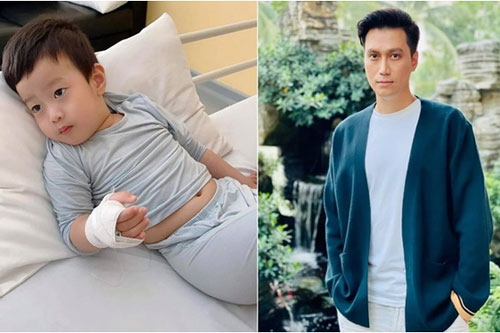 Việt Anh lo lắng vì nửa đêm phải đưa con đi bệnh viện