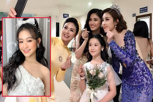 'Tiểu hoa khôi Tây Đô' Bảo Ngọc gây sốt với khoảnh khắc chụp cùng loạt Hoa hậu