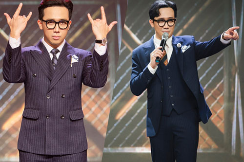 Trấn Thành chăm diện suit khi dẫn Rap Việt