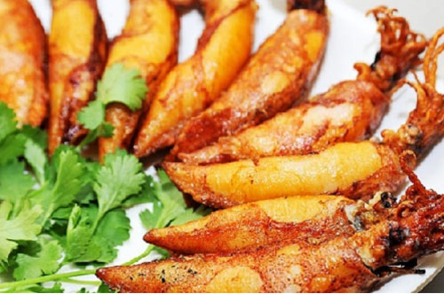 Cách làm mực trứng chiên nước mắm ngon đậm vị