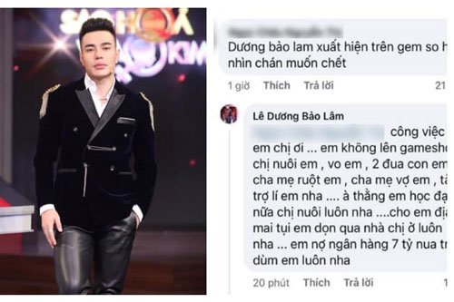 Lê Dương Bảo Lâm lộ luôn chuyện nợ ngân hàng 7 tỷ đồng qua màn đáp trả anti-fan