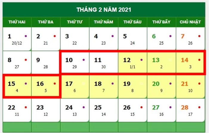 4 kỳ nghỉ dài ngày trong năm 2021 là những dịp nào? - Ảnh 2.