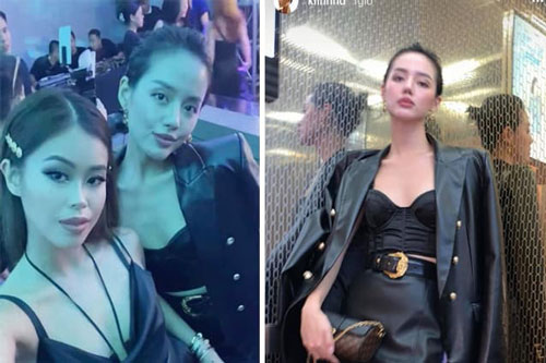 Đọ sắc với rich kid Tiên Nguyễn, Khánh Linh để lộ vóc dáng gầy trơ xương