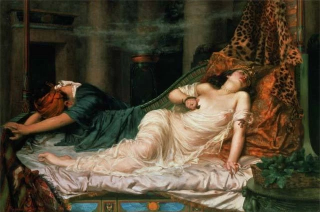 Nữ hoàng Cleopatra không tự sát bằng rắn độc?