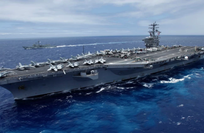 Tàu sân bay Mỹ USS Nimitz. Ảnh: Reuters