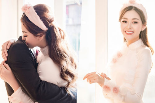 Á hậu Tường San làm lễ rước dâu