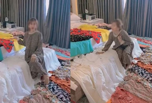 Vợ sắp đi du lịch, chồng mua cả trăm chiếc váy mới để tặng