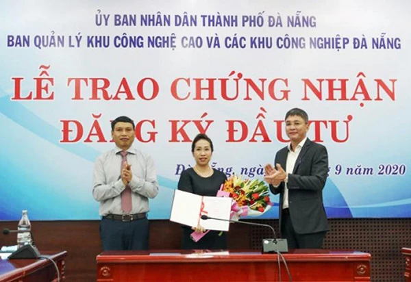 Cấp giấy chứng nhận đầu tư cho dự án xây dựng nhà xưởng cho thuê của Saigontel trong Khu Công nghệ cao Đà Nẵng