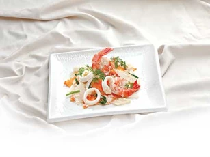 Ngọt thơm hương vị su hào xào hải sản