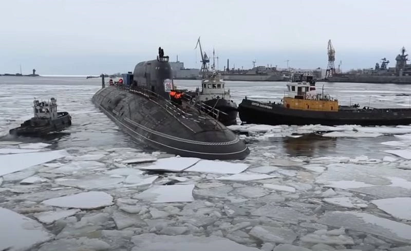 Tàu ngầm hạt nhân Kazan Dự án 855M lớp Yasen-M của Hải quân Nga. Ảnh: TASS.