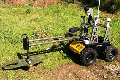 Hàn Quốc phát triển robot có khả năng phát hiện chất nổ ở khu vực phi quân sự