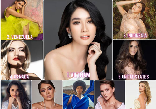 Mới đăng quang, Á hậu Phương Anh đã "hot" trên bảng xếp hạng nhan sắc quốc tế