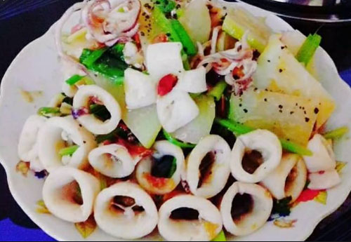 Cách làm mực xào su hào thơm ngon khó cưỡng