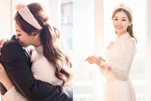 Hé lộ hình ảnh đẹp long lanh trong lễ rước dâu của Á hậu Tường San: Chân dung chồng sắp cưới vẫn là 'ẩn số'