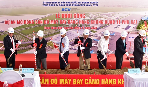 Khởi công Dự án mở rộng sân đỗ máy bay Cảng hàng không quốc tế Phú Bài