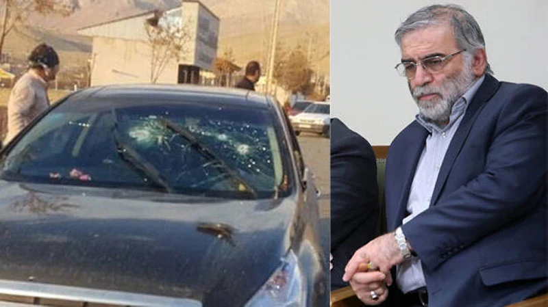 Hiện trường  ám sát nhà khoa học hạt nhân Iran Mohsen Fakhrizadeh.