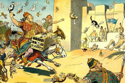 Quốc gia hùng mạnh nào trong lịch sử bị diệt vong bởi 'đội quân mèo'?