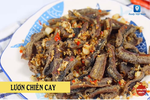 Thử ngay món lươn chiên cay cho ngày mưa gió