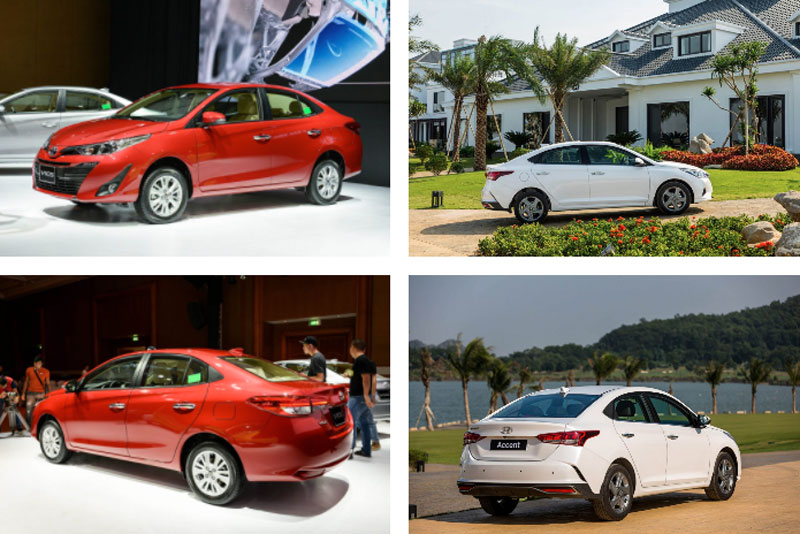 So sánh Hyundai Accent 2021 với Toyota Vios