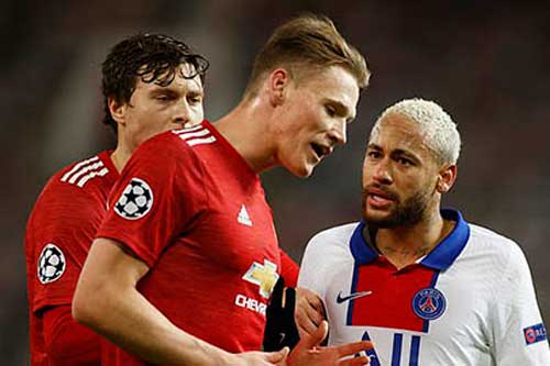 Neymar lại nổi thói côn đồ, định 'tẩn' McTominay
