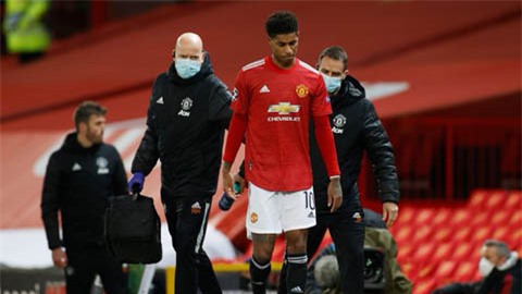 Rashford chấn thương, có thể vắng mặt trận West Ham vs M.U