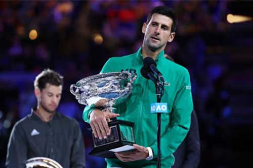 Djokovic kiếm tiền thưởng nhiều nhất năm, Thiem qua mặt Nadal