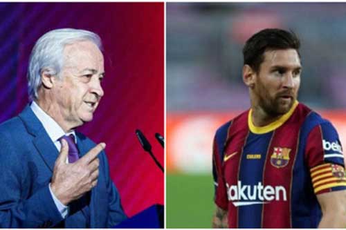 Chủ tịch tạm quyền của Barca thừa nhận muốn bán Messi
