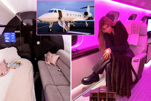 Bên trong phi cơ riêng 73 triệu USD của Kylie Jenner