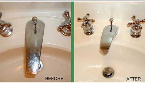 Làm sạch thiết bị nhà tắm không cần đến hoá chất độc hại