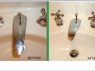Làm sạch thiết bị nhà tắm không cần đến hoá chất độc hại