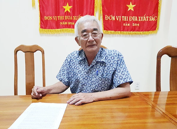 Thạc sĩ Huỳnh Vạn Thắng (chuyên gia thủy lợi, nguyên Phó Giám đốc Sở NN-PTNT Đà Nẵng)