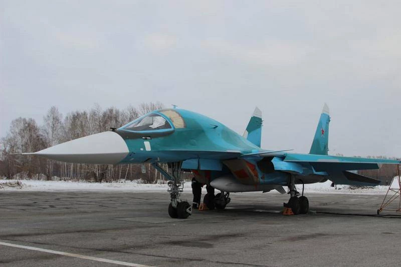 Máy bay ném bom tiền tuyến Su-34 của Không quân Nga. Ảnh: TASS.