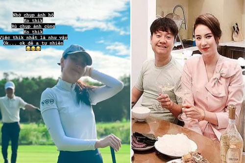 MC Mai Ngọc hiếm hoi chụp chung với chồng