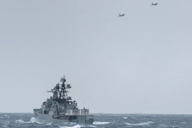 Tiêm kích Anh đánh chặn tàu chống ngầm cỡ lớn của Nga