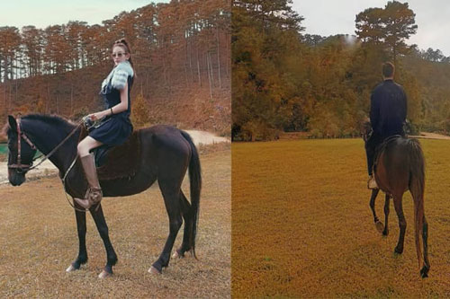 Đi cưỡi ngựa, chồng đại gia của Huyền Baby lại chiếm spotlight khiến vợ liên tưởng đến cả Lee Min Ho