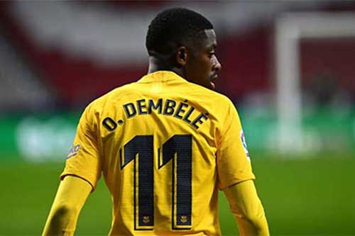 Barca lại gặp hạn với bệnh binh Dembele