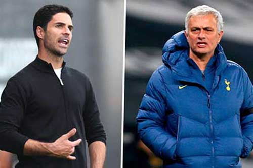 Mourinho 'đá đểu' Arteta sau thất bại của Arsenal trước Totttenham