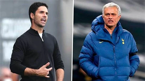 Mourinho chúc mừng... Arteta