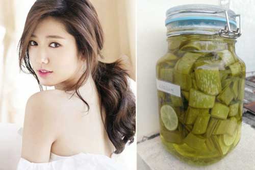 Cách làm trắng da bằng nha đam ngâm dấm