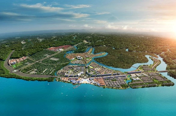 Phối cảnh Khu đô thị sinh thái thông minh Aqua City tại Biên Hòa, Đồng Nai.