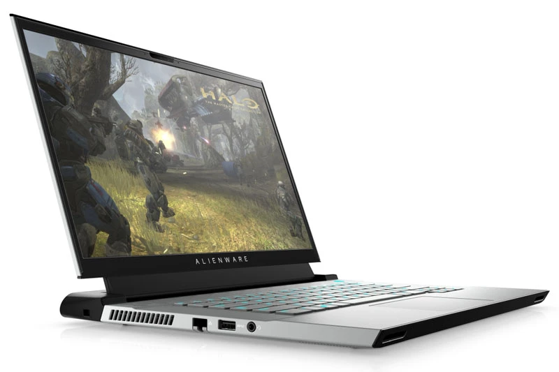 2. Alienware m17 R3 (độ sáng tối đa: 591 nit; độ bao phủ màu: 166% sRGB).