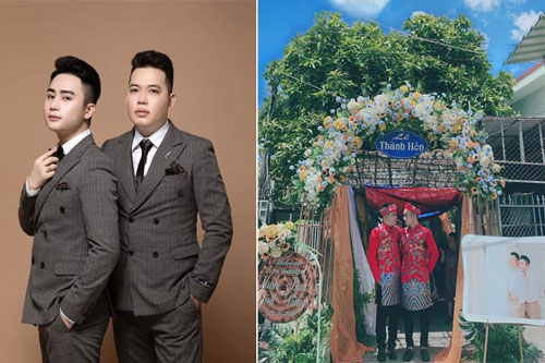 Đám cưới đồng tính nam 'gây sốt' mạng xã hội vì cả hai đều sở hữu ngoại hình 'soái ca'