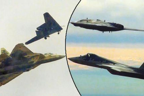 Okhotnik đánh chặn tương đương Su-57
