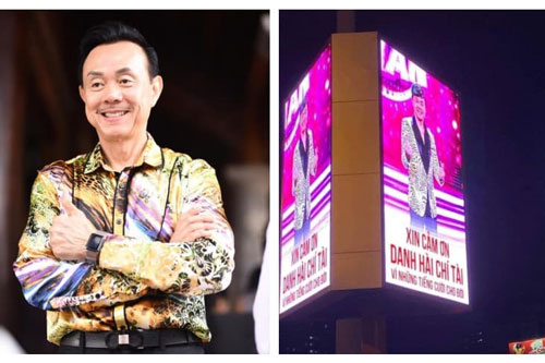Cố nghệ sĩ Chí Tài được tri ân với biển quảng cáo cỡ lớn tại TP.HCM: 'Cảm ơn danh hài Chí Tài vì những tiếng cười cho đời'